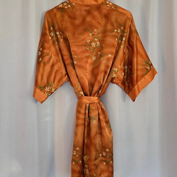 Copper colored silky robe - Picture 9 of 16